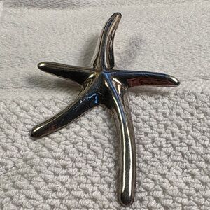 Large 925 Mexico Silver Dancing Starfish Pendant